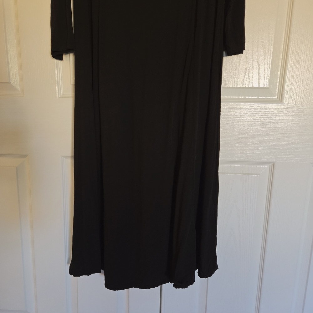 Shukr Clothing Women's Black 100% Rayon Maxi Long Dress Size Large - Picture 3 of 11
